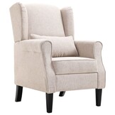 VidaXL Fauteuil Stof Beige - 35% Korting