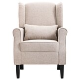 VidaXL Fauteuil Stof Beige - 35% Korting