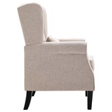 VidaXL Fauteuil Stof Beige - 35% Korting
