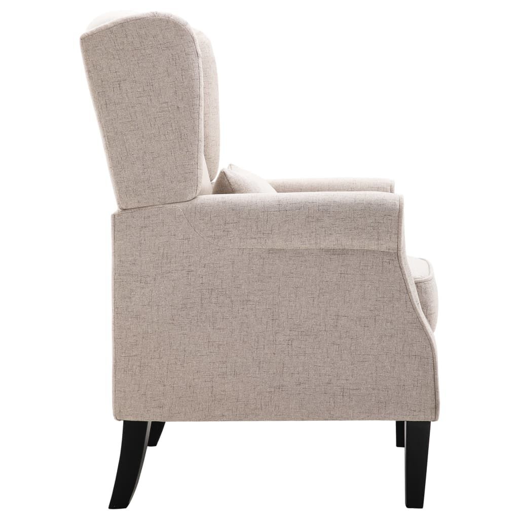 VidaXL Fauteuil Stof Beige - 35% Korting