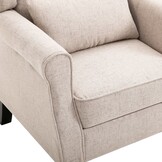 VidaXL Fauteuil Stof Beige - 35% Korting