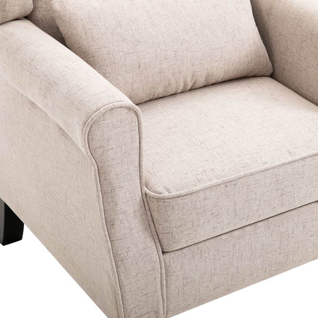 VidaXL Fauteuil Stof Beige - 35% Korting