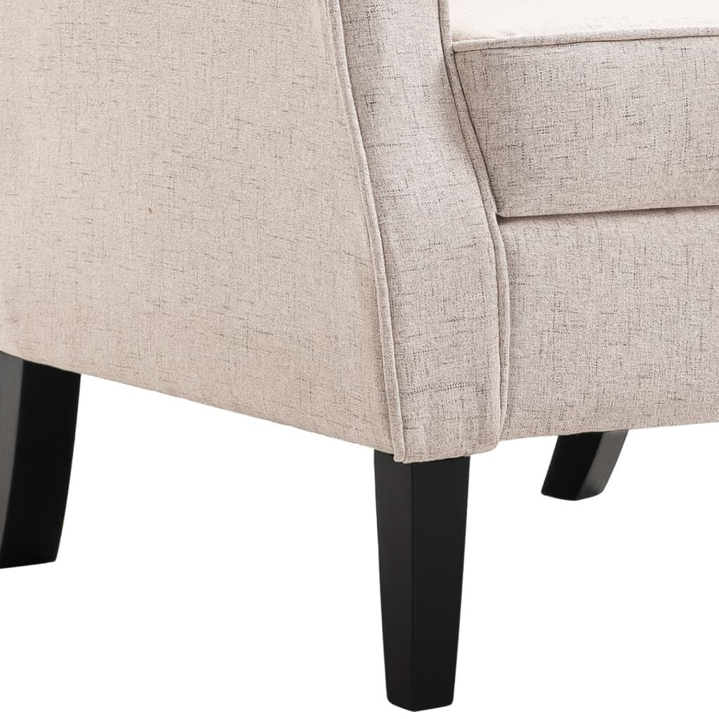 VidaXL Fauteuil Stof Beige - 35% Korting