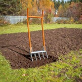 Broadfork Tuinvork 50 cm - 5 Tanden & Voetpedalen - Bodemluchtig