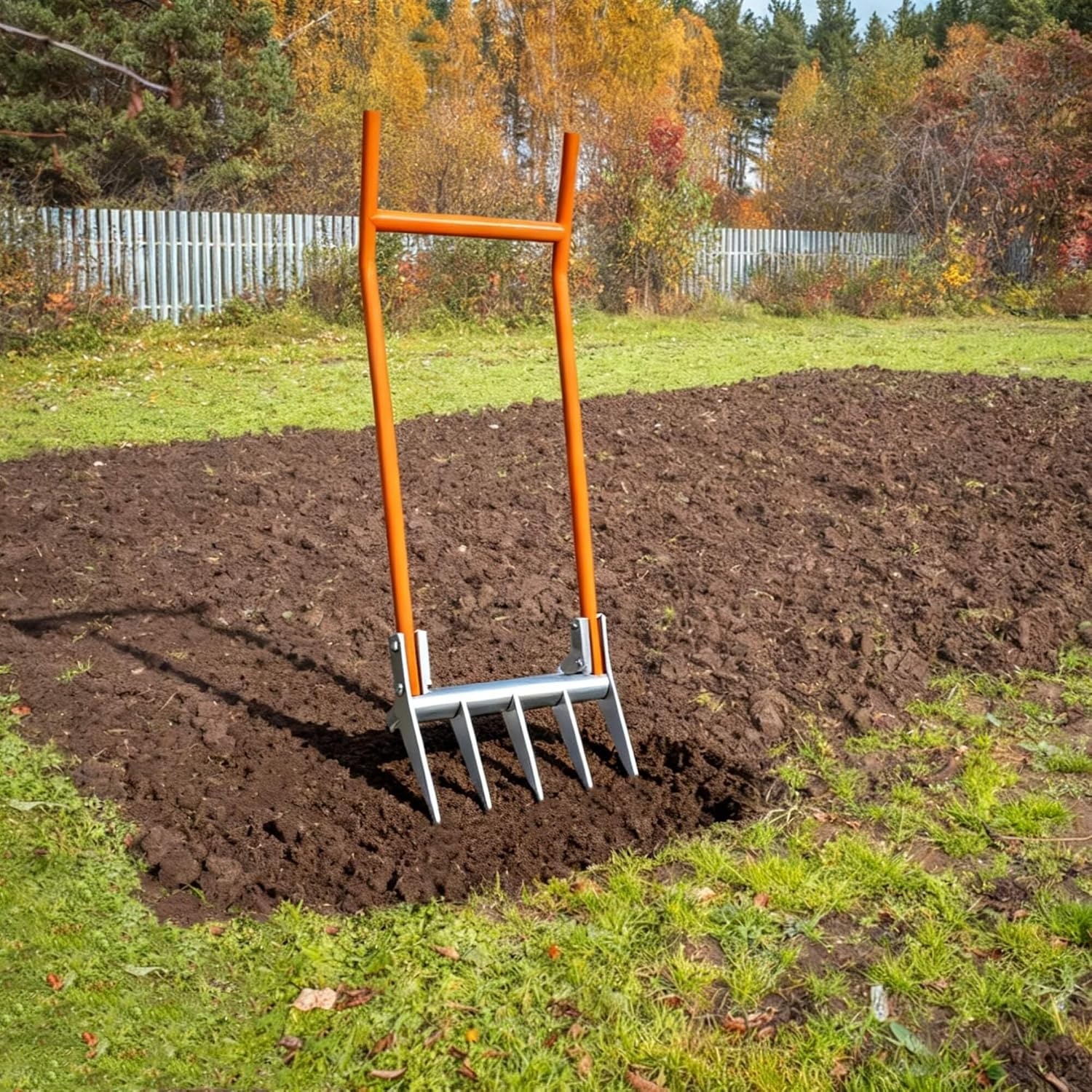 Broadfork Tuinvork 50 cm - 5 Tanden & Voetpedalen - Bodemluchtig