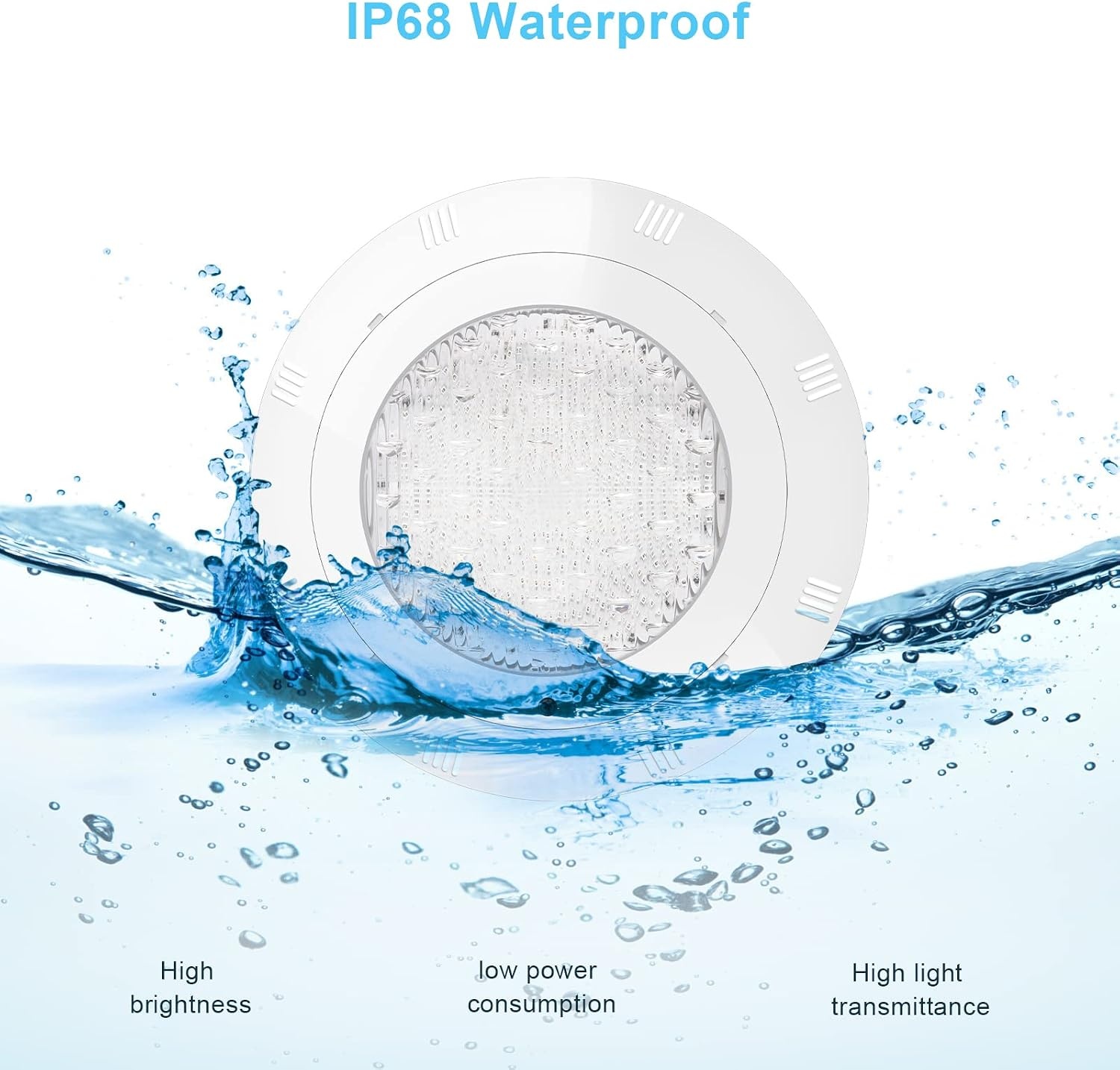38W LED Zwembadlamp PAR56 IP68 RGB, 12V, 120° Stralingshoek met Afstandsbediening - 34% Korting