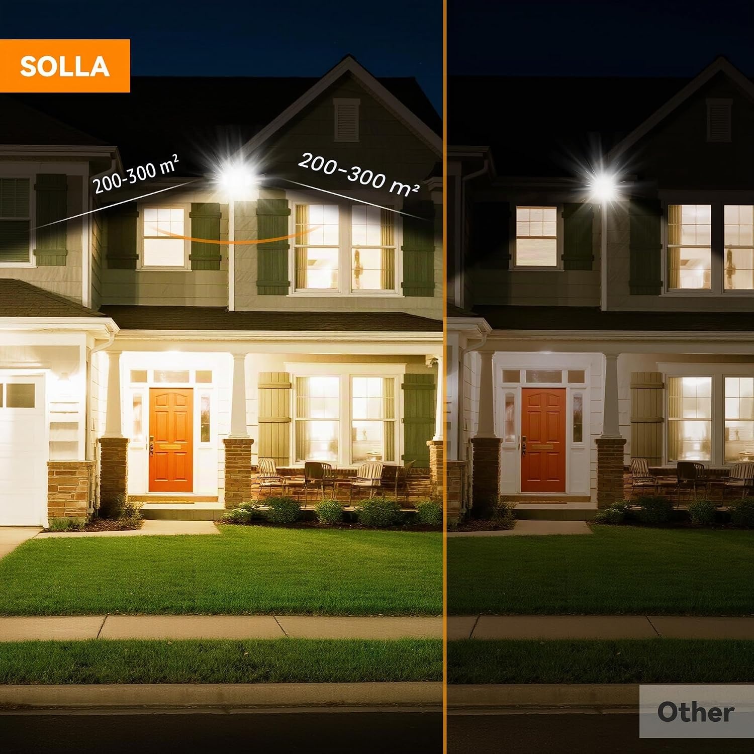 SOLLA LED Buitenlamp 150W 15000LM Daglichtwit - 2 Stuks - Grijs (29% Korting)