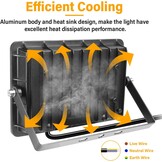 50W RGB LED Floodlight 4-Pack - Dimbaar met Afstandsbediening - 34% Korting