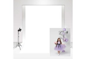 Witte Fotoachtergrond 2x3m Opvouwbaar | Huidvriendelijk | 46% Korting