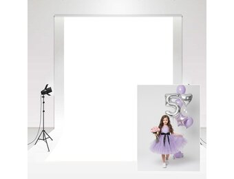 Kate Fotografie Achtergrond Wit 2x3m - 34% Korting