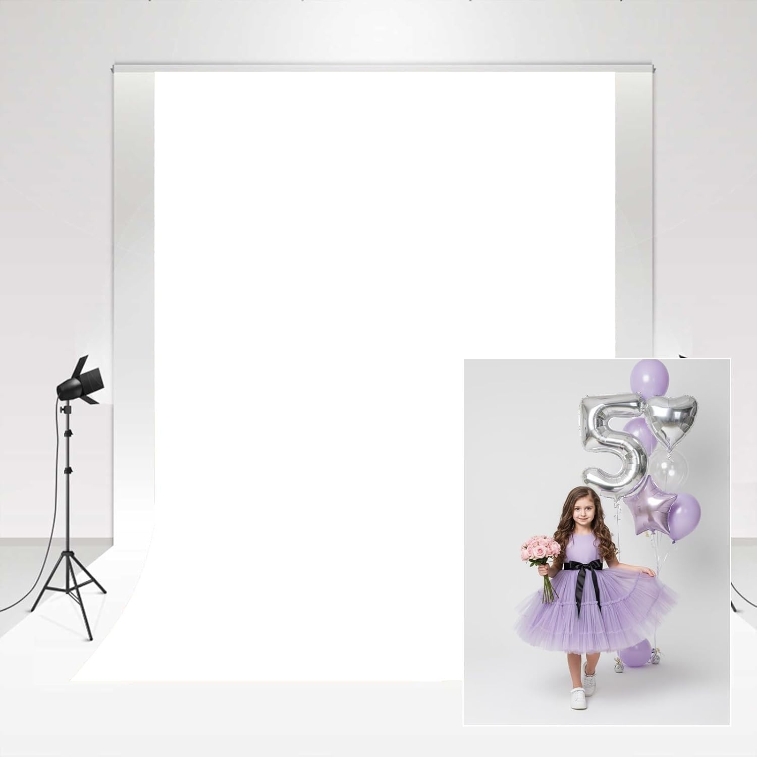 Kate Fotografie Achtergrond Wit 2x3m - 34% Korting