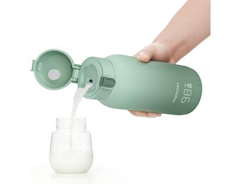Momcozy Draagbare Flessenwarmer 500ml - Snelle Verwarmer voor Melk en Water met 29% Korting