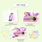 RULLY Kinderfiets 12 inch Paars - Meisjesfiets met mand, steunwielen - 59% korting!