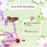 RULLY Kinderfiets 12 inch Paars - Meisjesfiets met mand, steunwielen - 59% korting!