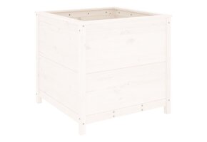 Plantenbak Grenenhout Wit 82,5x82,5x78 cm - 63% Korting