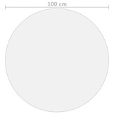 vidaXL Tafelbeschermer Ø100 cm 1,6 mm PVC transparant