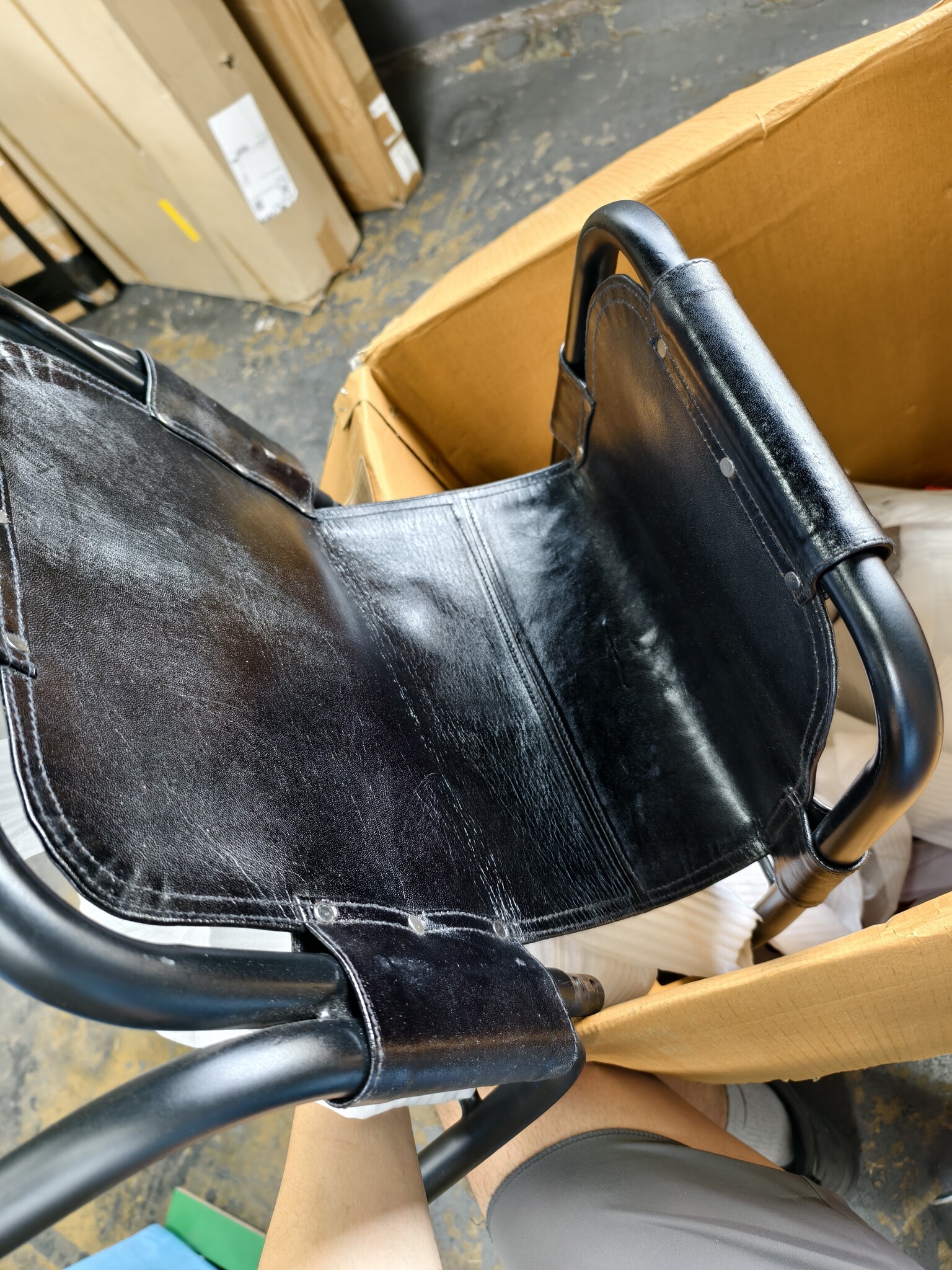 Eetkamerstoelen van Echt Leer (2 stuks) - Zwart - 55% Korting