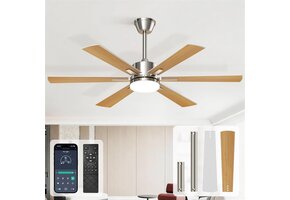 Stille Plafondventilator met Verlichting (132 cm) - 41% Korting