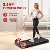 Sperax Folding Electric Treadmill, Space-Saving Treadmill with LED Display, Load Capacity 150 kg, 3 in 1 Compact Portable Walking Mat, Compact Treadmill for Home