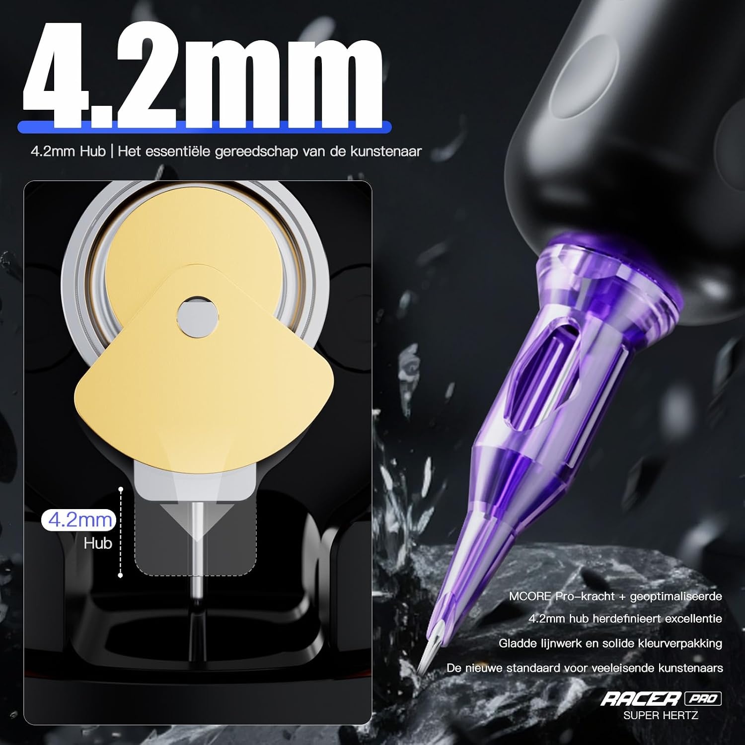 Mast Racer Pro Draadloze Tattoo Machine Pen - Model TZWQP-066