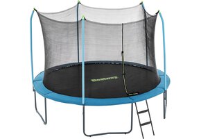 Kindertrampoline Outdoor Zwart 3,66m met Veiligheidsnet - 30% Korting