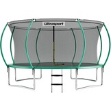 Ultrasport Deluxe Trampoline Groen 430 cm met veiligheidsnet