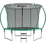 Ultrasport Deluxe Trampoline Groen 430 cm met veiligheidsnet