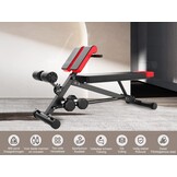 Finer Form Multifunctionele halterbank - verstelbare halterbank voor bankdrukken, rugverlengingen en sit-ups - Gebruik hem als zitbank of als zitbank