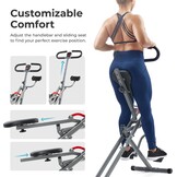 Squat Trainer met Roeifunctie | 12 Weerstandsniveaus | SunnyFit App | 30% Korting