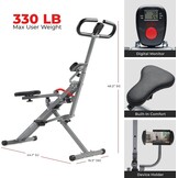 Squat Trainer met Roeifunctie | 12 Weerstandsniveaus | SunnyFit App | 30% Korting