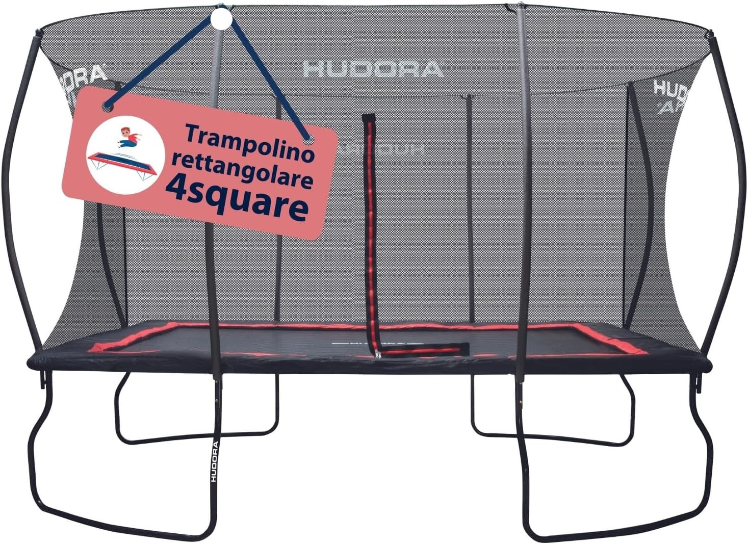 Rechthoekige Trampoline 244x366 cm Zwart - 30% Korting