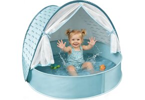 Baby Strandtent met Zwembad Pop-Up UPF 50+ | 3-in-1 Blauw 84x66x71 cm | 40% Korting