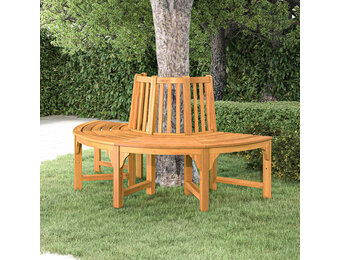 VidaXL Boombank Halfrond Eucalyptushout 160 cm - 35% Korting
