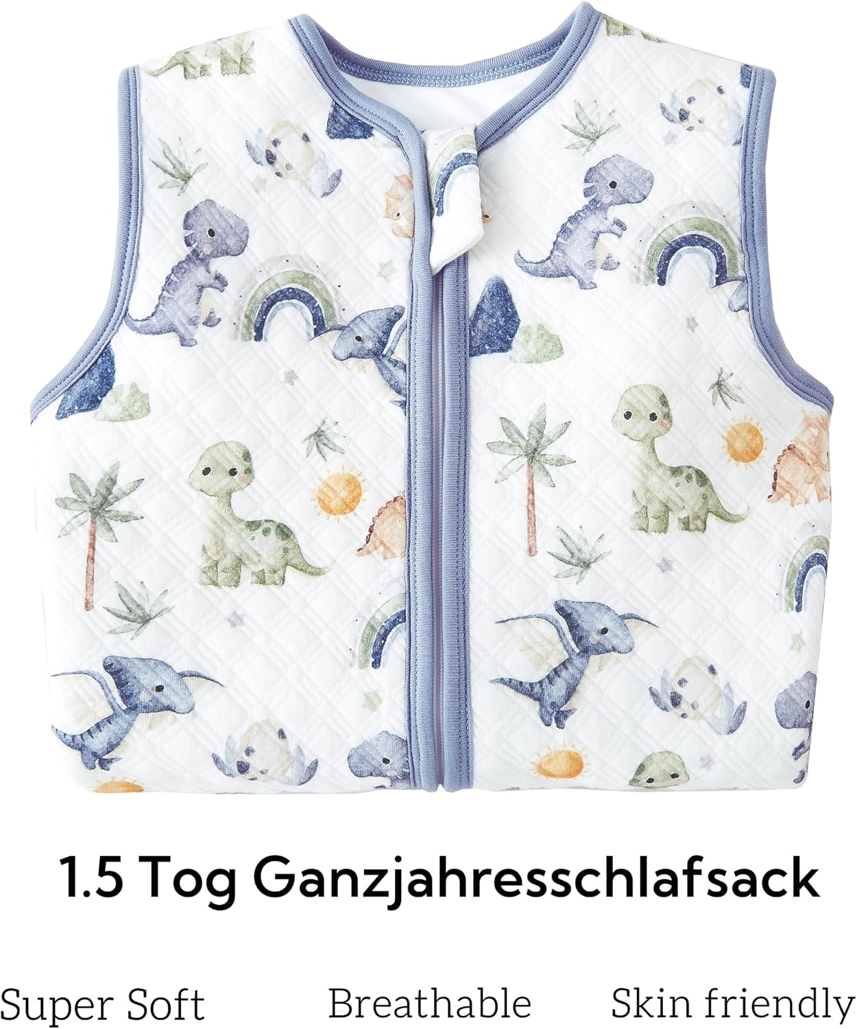 Babyslaapzak met Voeten Dinosaurus 70cm 1.5 TOG (75-85cm) - Katoen