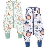 Babyslaapzak met Voeten Dinosaurus 70cm 1.5 TOG (75-85cm) - Katoen