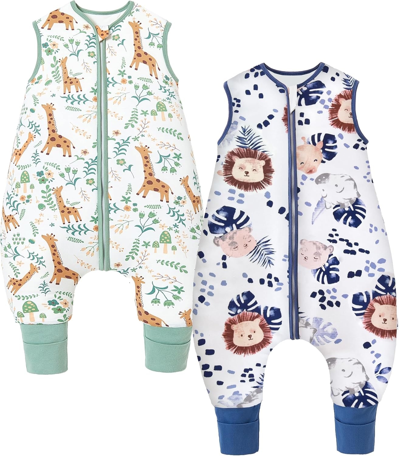 Babyslaapzak met Voeten Dinosaurus 70cm 1.5 TOG (75-85cm) - Katoen