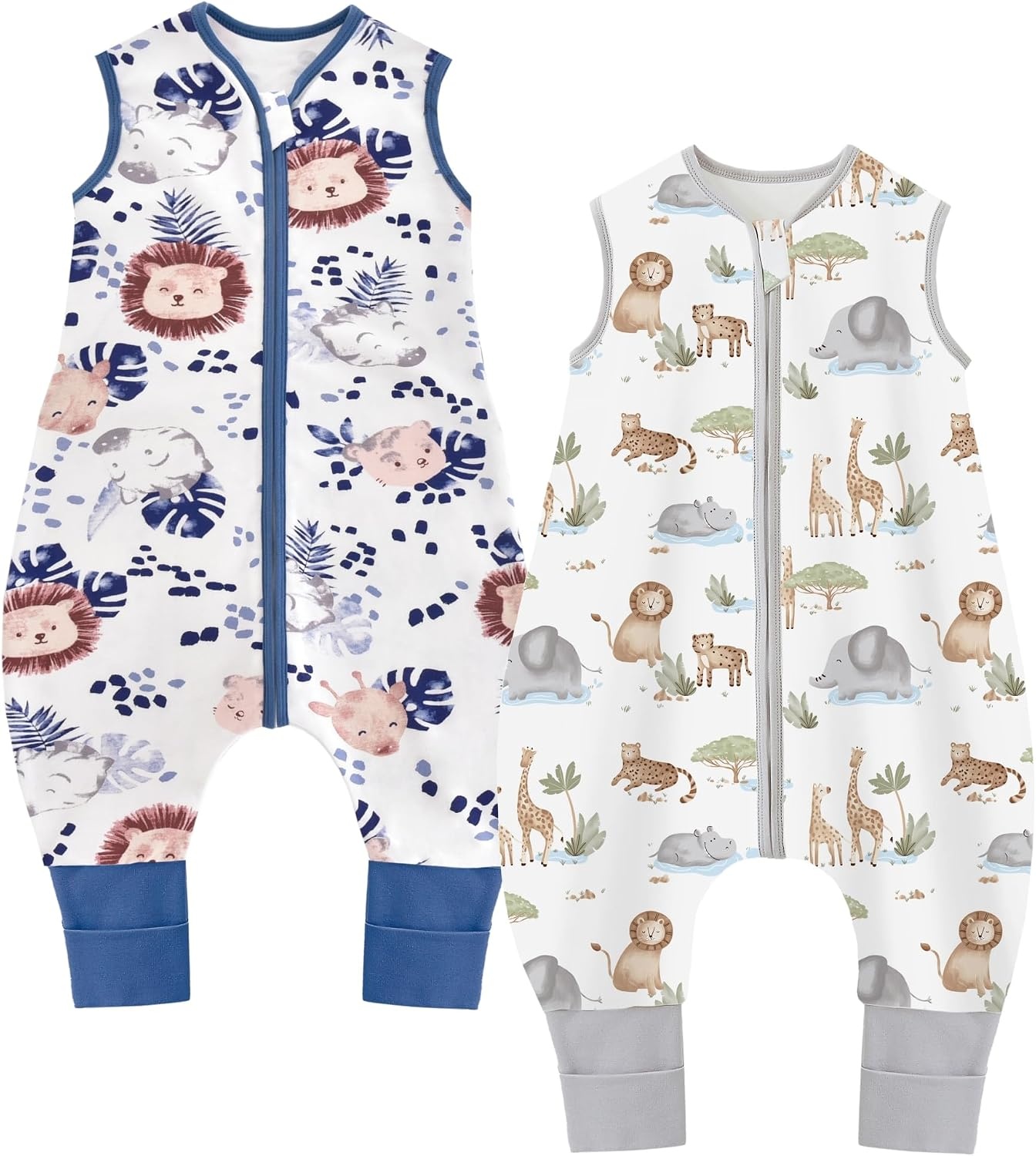 Babyslaapzak met Voeten Dinosaurus 70cm 1.5 TOG (75-85cm) - Katoen