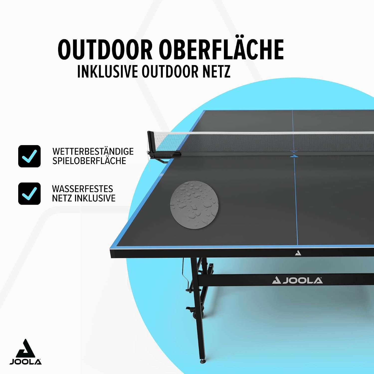 Klapbare Outdoor Tafeltennistafel J100A - Weerbestendig 4mm Blad - 55% Korting!