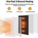 Infrarood Verwarming 1200W | 15-25m² | Wandmontage | WiFi | 35% Korting