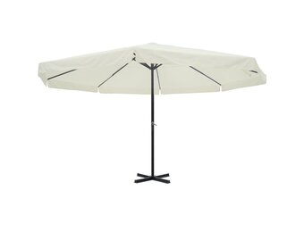 vidaXL Parasol Samos 500cm Aluminium Wit - 35% Korting