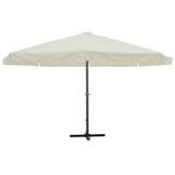 vidaXL Parasol Samos 500cm Aluminium Wit - 35% Korting