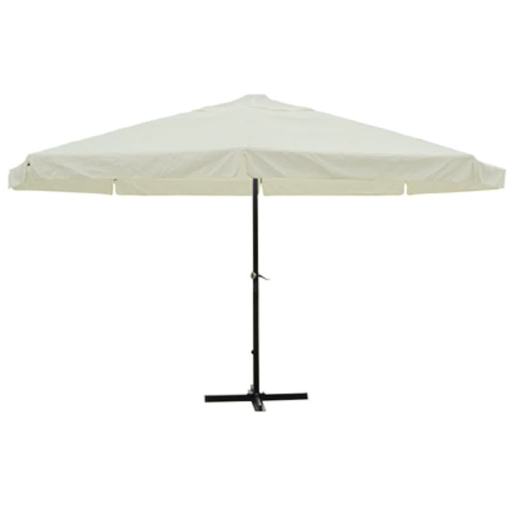 vidaXL Parasol Samos 500cm Aluminium Wit - 35% Korting