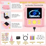 Roze Digitale Kindercamera met Printer & 32GB SD-kaart | 33% Korting