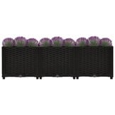 Verhoogde Plantenbak 120x40x38 cm Zwart Polypropyleen - 40% Korting