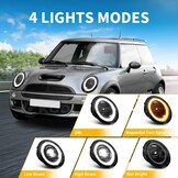 Koplampen Mini Hatchback Cabrio R50-R53 2001-2007 - 30% Korting