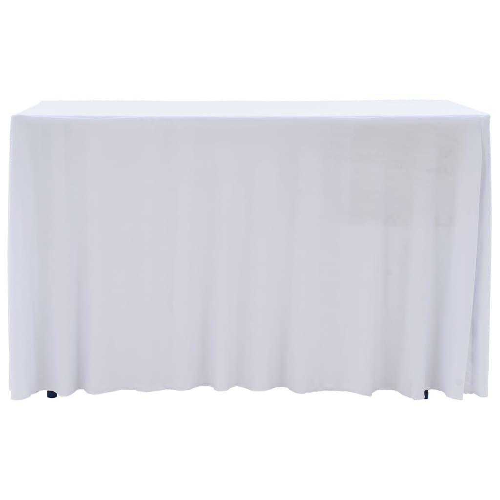 2x Witte Tafelhoezen met Rok 120x60,5x74 cm - 34% Korting