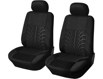 Luxe Stoelhoezen Auto (2 stuks) - Universeel Zwart - 29% Korting
