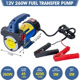 Diesel Transfer Pomp 12V 260W 45L/Min - 29% Korting!