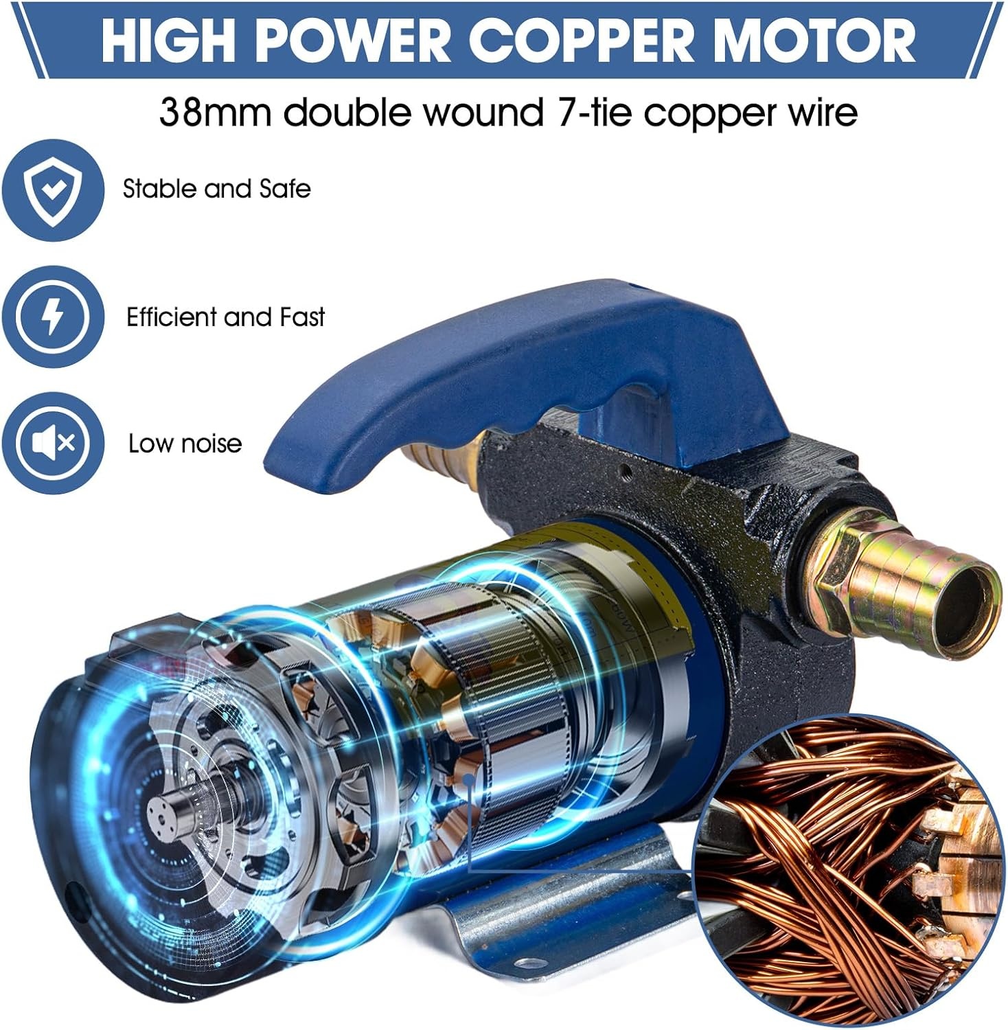 Diesel Transfer Pomp 12V 260W 45L/Min - 29% Korting!