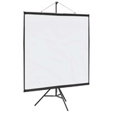 Projectiescherm met statief 81 inch 1:1 Matwit - 34% Korting